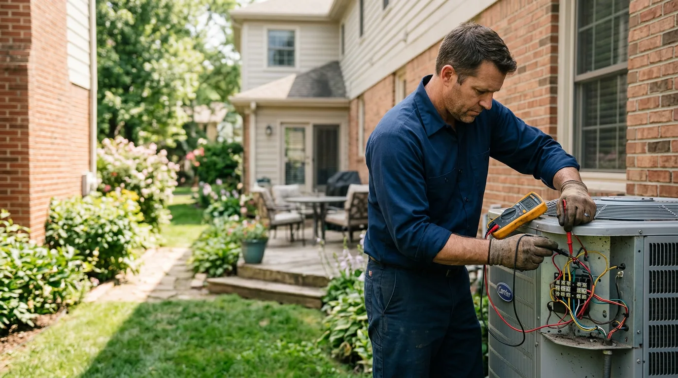 HVAC technician working near Chaska, MN